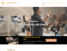 Tablet Screenshot of milliondollarcoach.com